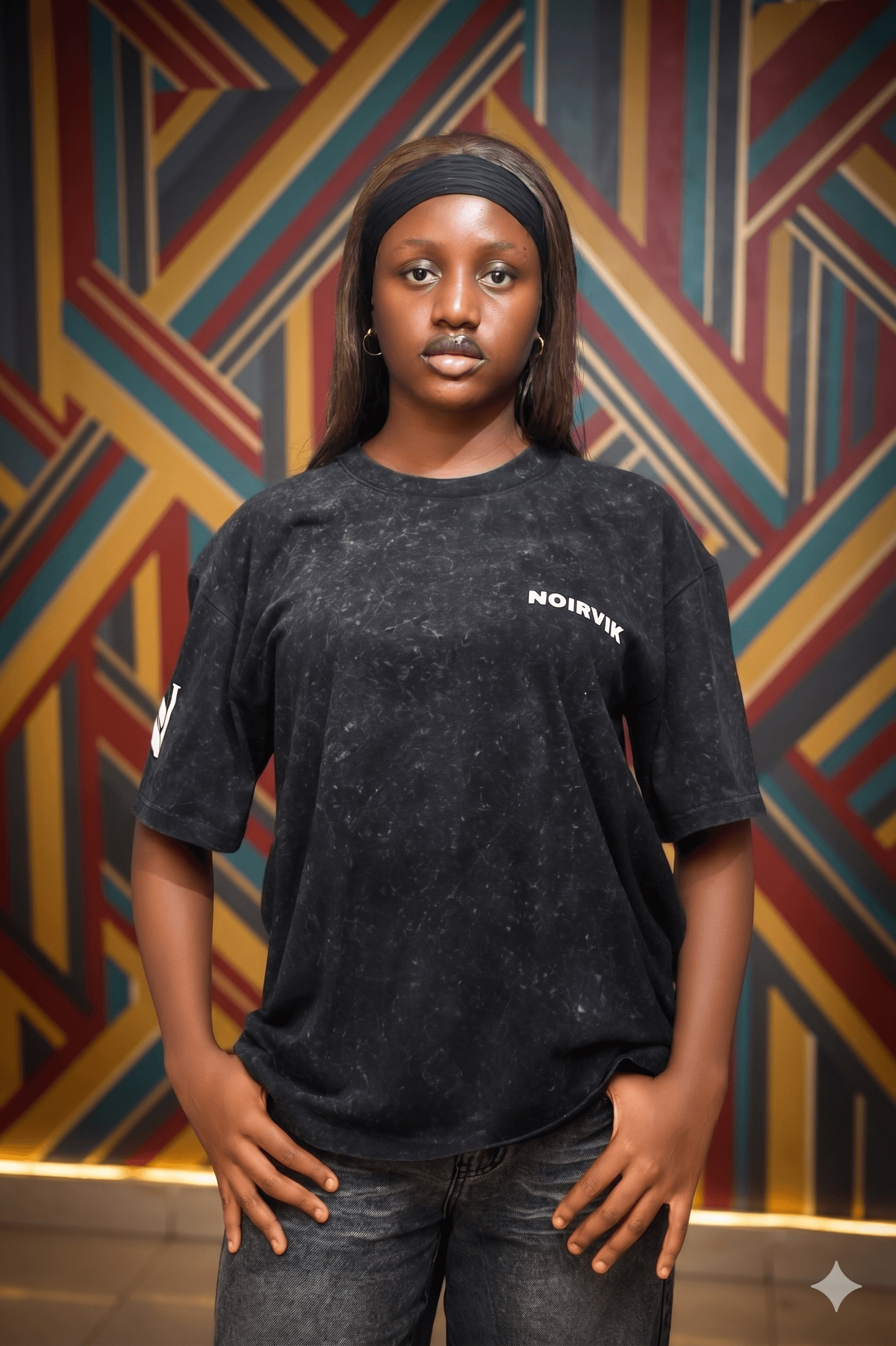 Noirvik Acid Wash Tee Black